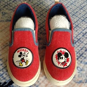 Disney Red and White Mickey Mouse Sneakers